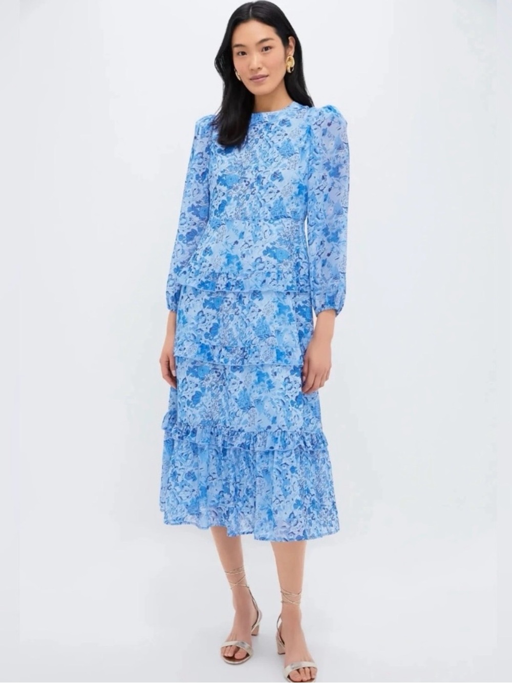 Tuckernuck Hyacinth House Rosalind Blue Flowy dress small